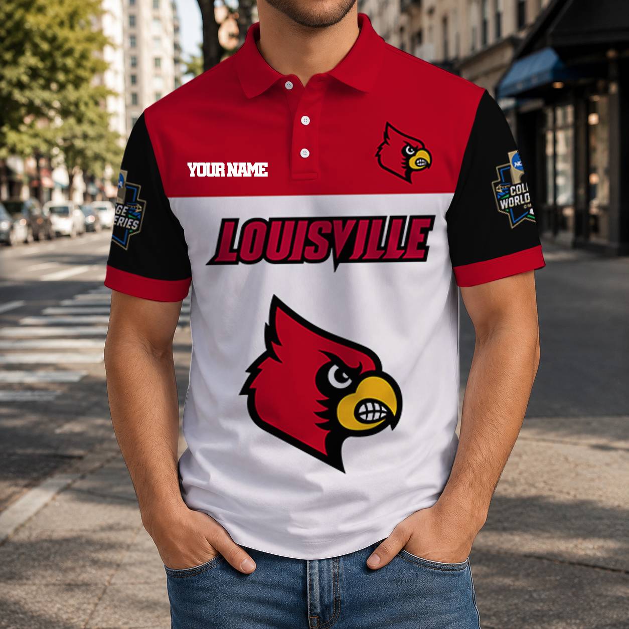 VIRAL EDITION - NEW CUSTOMIZED NCAA CWS26 ULC LOUISVILLE CARDINALS T-SHIRT, POLO SHIRT, ZIP POLO SHIRT, SWEATSHIRT, HOODIE & ZIP HOODIE
