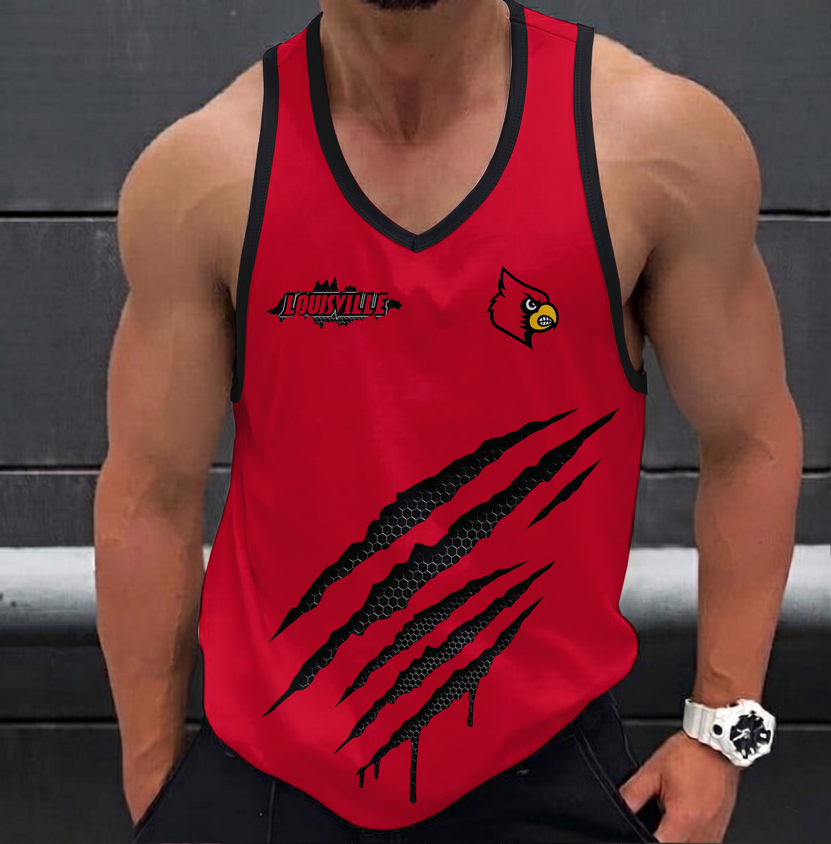 SPECIAL EDITION - NEW CUSTOMIZED NCAA CWS26 ULC LOUISVILLE CARDINALS UNISEX TANK TOP