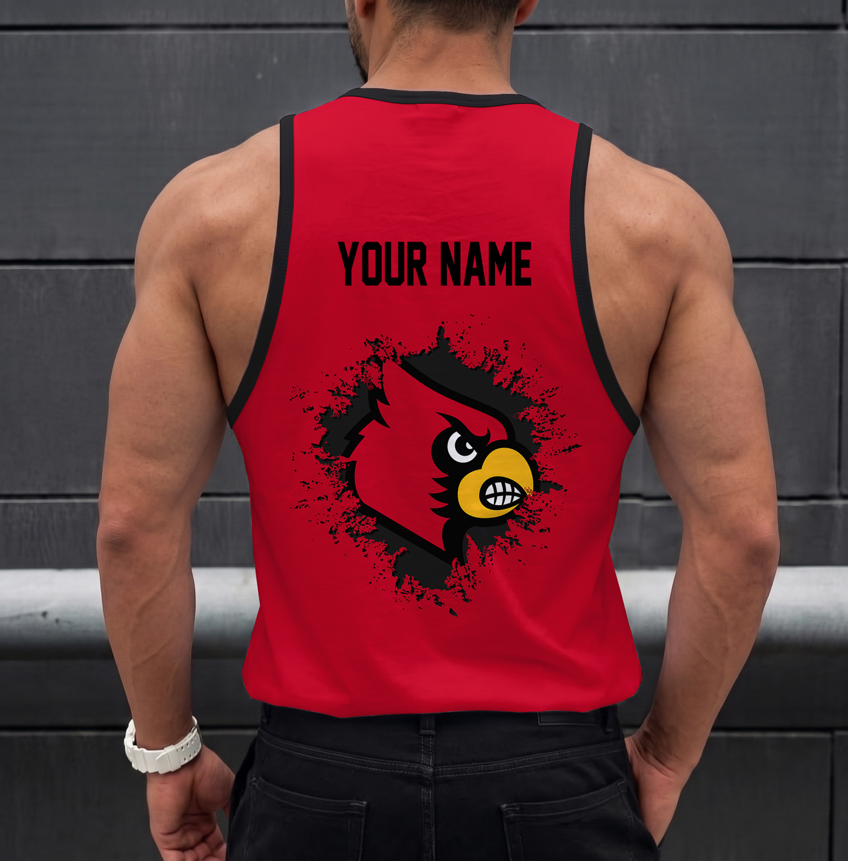 SPECIAL EDITION - NEW CUSTOMIZED NCAA CWS26 ULC LOUISVILLE CARDINALS UNISEX TANK TOP