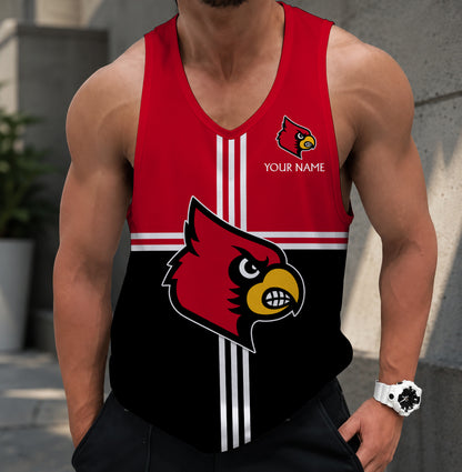 SPECIAL EDITION - NEW CUSTOMIZED NCAA CWS26 ULC LOUISVILLE CARDINALS UNISEX TANK TOP