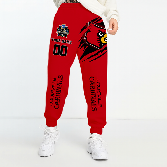 LIMITED DROP - NEW CUSTOMIZED | NCAA CWS26 ULC UL CARDINALS UNISEX LONG PANTS