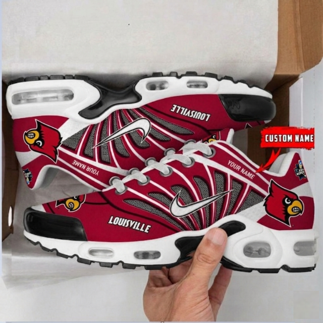 ELITE EDITION - NEW CUSTOMIZED NCAA CWS26 ULC UL CARDINALS UNISEX AIR MAX PLUS SNEAKERS