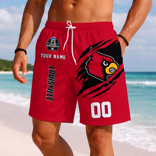 LIMITED DROP - NEW CUSTOMIZED | NCAA CWS26 ULC UL CARDINALS SHORT PANTS