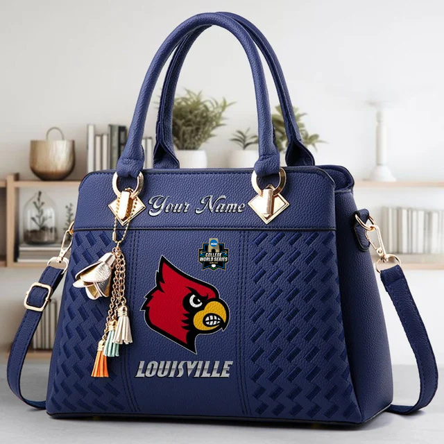 VIRAL EDITON - NEW CUSTOMIZED NCAA CWS26 ULC UL CARDINALS ZIP HANDBAG MULTICOLOR