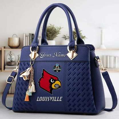 VIRAL EDITON - NEW CUSTOMIZED NCAA CWS26 ULC UL CARDINALS ZIP HANDBAG MULTICOLOR