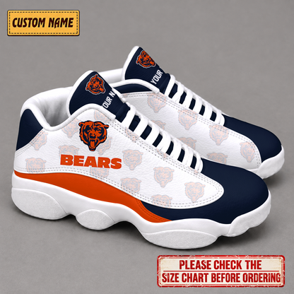 LIMITED EDITION - NEW CUSTOMIZED NFL26 CCB CHICAGO BEARS AIR JORDAN 13 LOW TOP SNEAKER