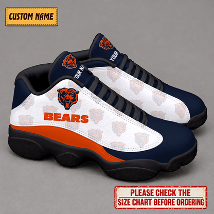 LIMITED EDITION - NEW CUSTOMIZED NFL26 CCB CHICAGO BEARS AIR JORDAN 13 LOW TOP SNEAKER