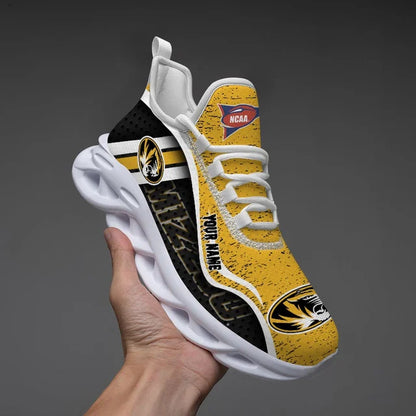 HOT DEAL - NEW CUSTOMIZED NCAA FBS26 MST MISSOURI TIGERS CLUNKY SNEAKERS