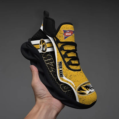 HOT DEAL - NEW CUSTOMIZED NCAA FBS26 MST MISSOURI TIGERS CLUNKY SNEAKERS