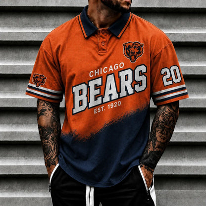 [SPECIAL OFFER] NEW CUSTOMIZED NFL26 CCB CHICAGO BEARS POLO SHIRT