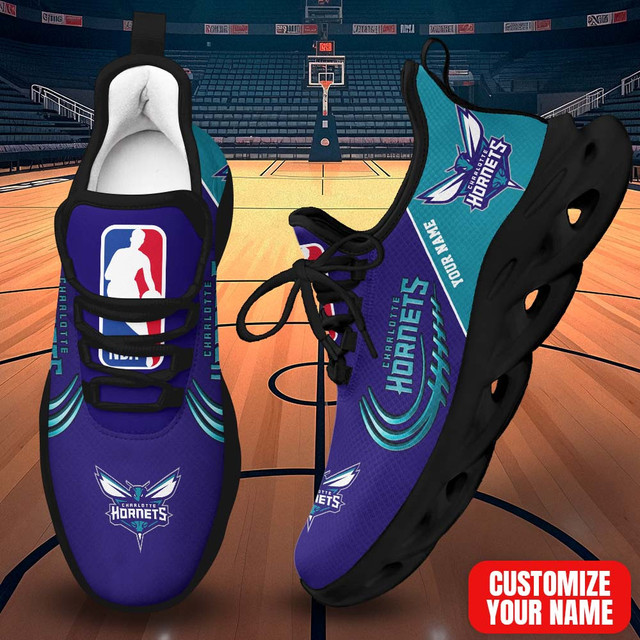 FINAL SALE - NEW CUSTOMIZED NBA27 CHO CHARLOTTE HORNETS PREMIUM CLUNKY SNEAKERS
