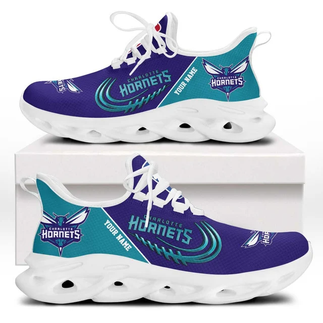 FINAL SALE - NEW CUSTOMIZED NBA27 CHO CHARLOTTE HORNETS PREMIUM CLUNKY SNEAKERS