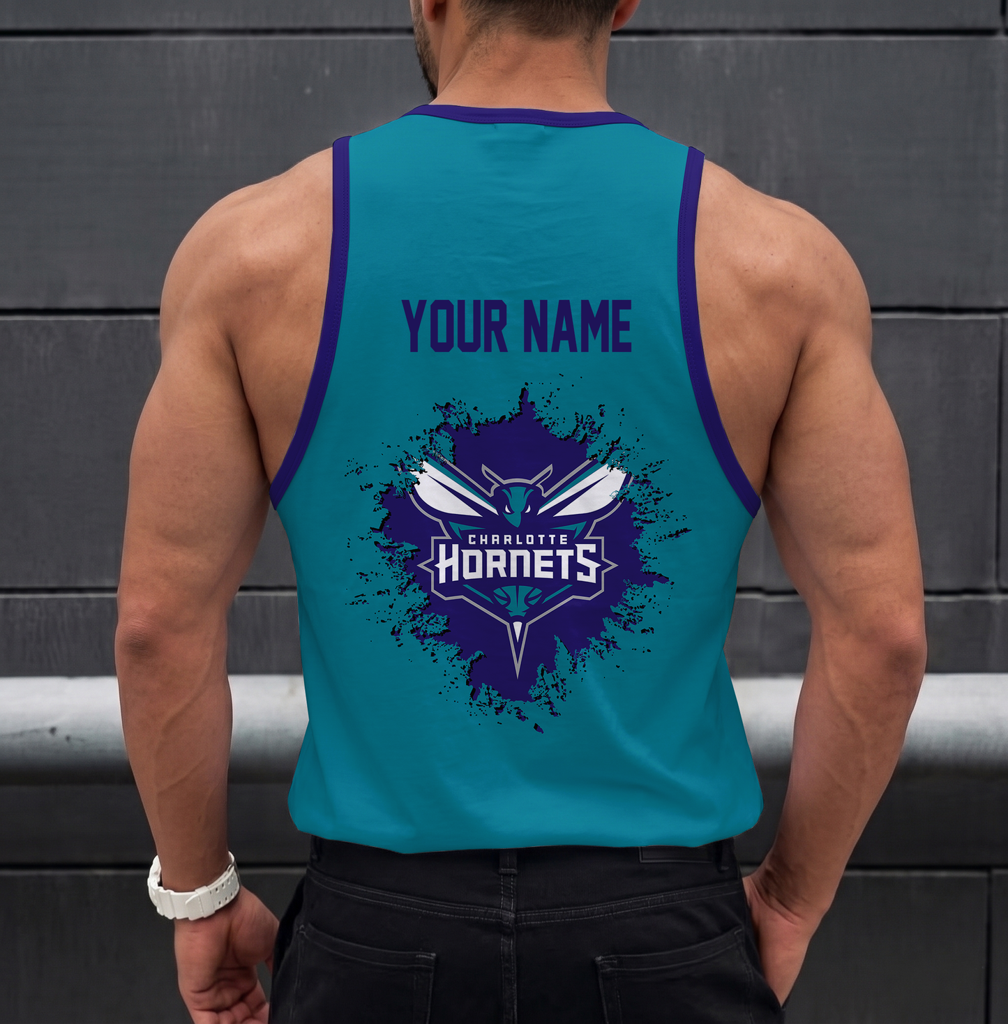 FINAL SALE - NEW CUSTOMIZED NBA27 CHO CHARLOTTE HORNETS UNISEX TANK TOP