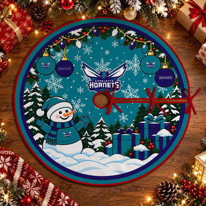 [FAN FAVORITE] NEW CUSTOMIZED NBA27 CHO CHARLOTTE HORNETS CHRISTMAS TREE SKIRT