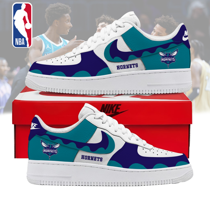 FINAL SALE - NEW CUSTOMIZED NBA27 CHO CHARLOTTE HORNETS AF1 SNEAKERS