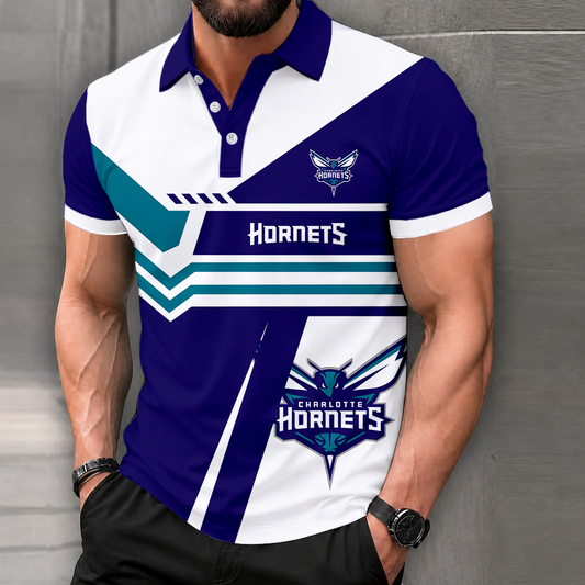 FINAL SALE - NEW CUSTOMIZED NBA27 CHO CHARLOTTE HORNETS POLO SHIRT, ZIP POLO SHIRT & T-SHIRTS