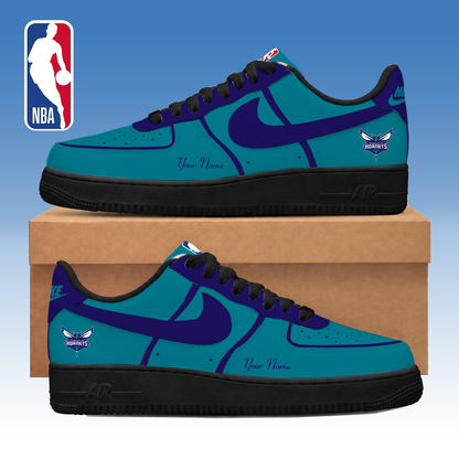 FINAL SALE - NEW CUSTOMIZED NBA27 CHO CHARLOTTE HORNETS AF1 SNEAKERS