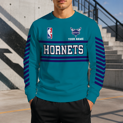 FINAL SALE - NEW CUSTOMIZED NBA27 CHO CHARLOTTE HORNETS UNISEX SWEATSHIRT