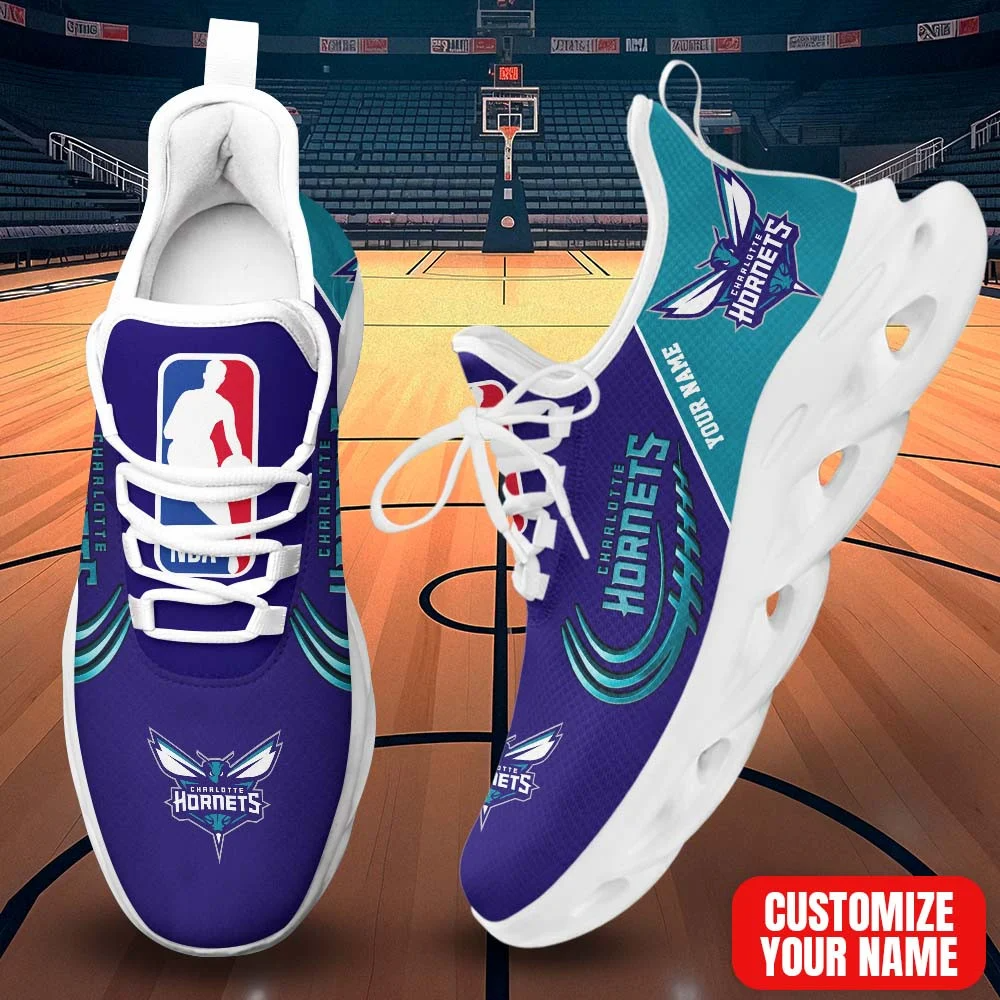 FINAL SALE - NEW CUSTOMIZED NBA27 CHO CHARLOTTE HORNETS PREMIUM CLUNKY SNEAKERS
