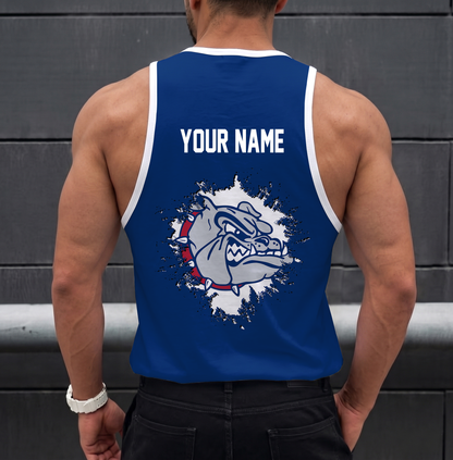 EXCLUSIVE EDTION - NEW CUSTOMIZED NCAA MAM27 GOB GONZAGA BULLDOGS STRAPPY UNISEX TANK TOP