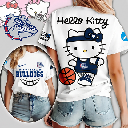 MEGA SALE - NEW CUSTOMIZED NCAA MAM27 GOB GO BULLDOGS HELLO KITTY T-SHIRT, SWEATSHIRT, HOODIE & ZIP HOODIE