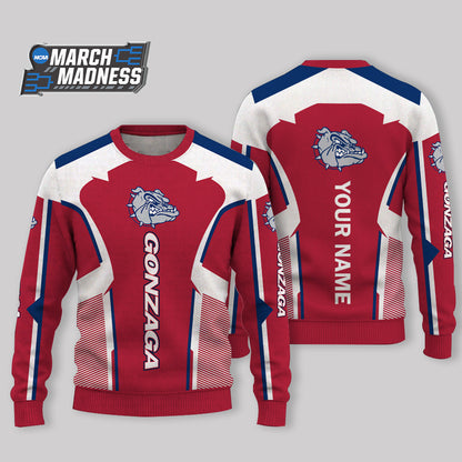 LIMITED EDITION - NEW CUSTOMIZED NCAA MAM27 GOB GONZAGA BULLDOGS UGLY SWEATER