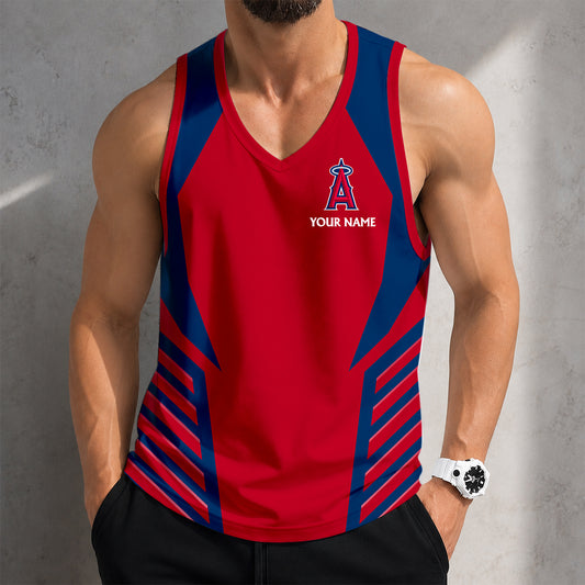 ELITE EDITION - NEW CUSTOMIZED MLB27 LOS ANGELES ANGELS UNISEX TANK TOP