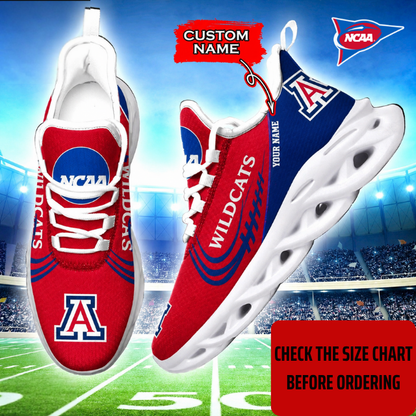 FLASH SALE - NEW CUSTOMIZED NCAA FBS27 ARW ARIZONA WILDCATS CLUNKY SNEAKERS