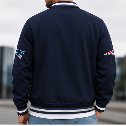 [SPECIAL OFFER] NEW CUSTOMIZED NFL27 NEP NEW ENGLAND PATRIOTS MEN'S CASUAL JACKET