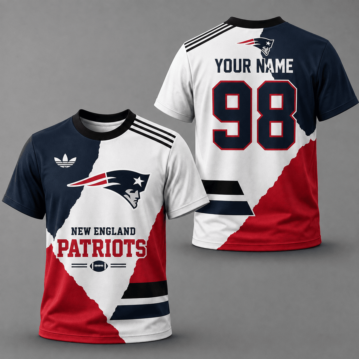ELITE EDITION - NEW CUSTOMIZED NFL27 NEP NEW ENGLAND PATRIOTS T-SHIRTS, POLO SHIRT & ZIP POLO SHIRT