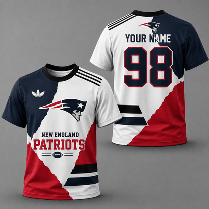 ELITE EDITION - NEW CUSTOMIZED NFL27 NEP NEW ENGLAND PATRIOTS T-SHIRTS, POLO SHIRT & ZIP POLO SHIRT
