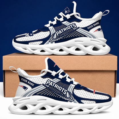 SPECIAL EDITION - NEW CUSTOMIZED NFL27 NEP NEW ENGLAND PATRIOTS MAX SOUL SHOES