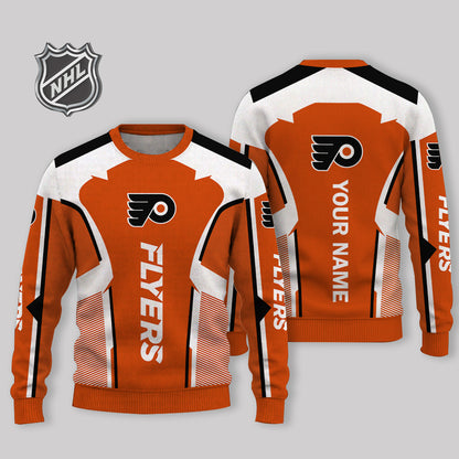 LIMITED EDITION - NEW CUSTOMIZED NHL27 PPF PHILADELPHIA FLYERS UGLY SWEATER