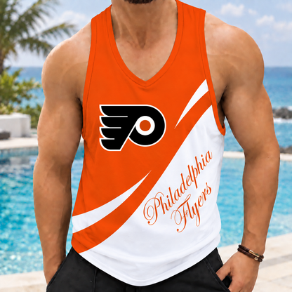 LIMITED EDITION - NEW CUSTOMIZED NHL27 PPF PHILADELPHIA FLYERS MEN'S TANK TOP