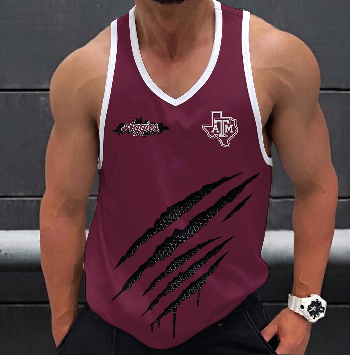 SPECIAL EDITION - NEW CUSTOMIZED NCAA CWS27 TAA TEXAS A&M AGGIES UNISEX TANK TOP