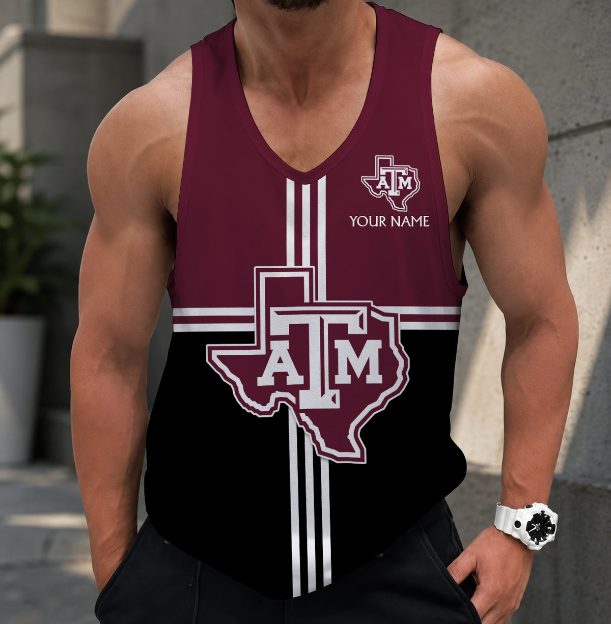 SPECIAL EDITION - NEW CUSTOMIZED NCAA CWS27 TAA TEXAS A&M AGGIES UNISEX TANK TOP