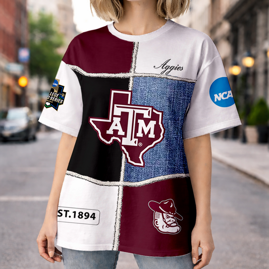 LIMITED DROP - NEW CUSTOMIZED | NCAA CWS27 TAA TX A&M AGGIES HOODIE, T-SHIRTS, ZIP HOODIE, SWEATSHIRTS & POLO SHIRT