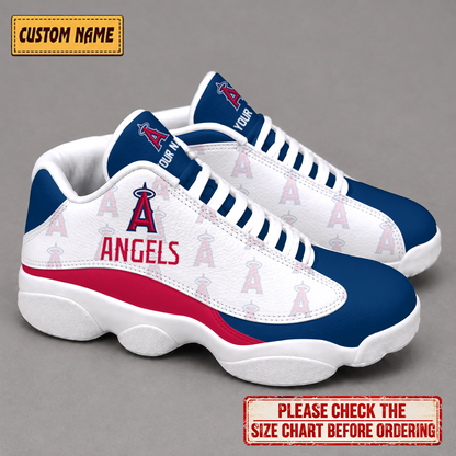 LIMITED EDITION - NEW CUSTOMIZED NFL27 LAA LOS ANGELES ANGELS AIR JORDAN 13 LOW TOP SNEAKER