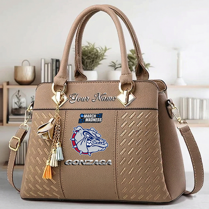 VIRAL EDITON - NEW CUSTOMIZED NCAA MAM27 GOB GO BULLDOGS ZIP HANDBAG MULTICOLOR