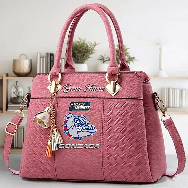 VIRAL EDITON - NEW CUSTOMIZED NCAA MAM27 GOB GO BULLDOGS ZIP HANDBAG MULTICOLOR