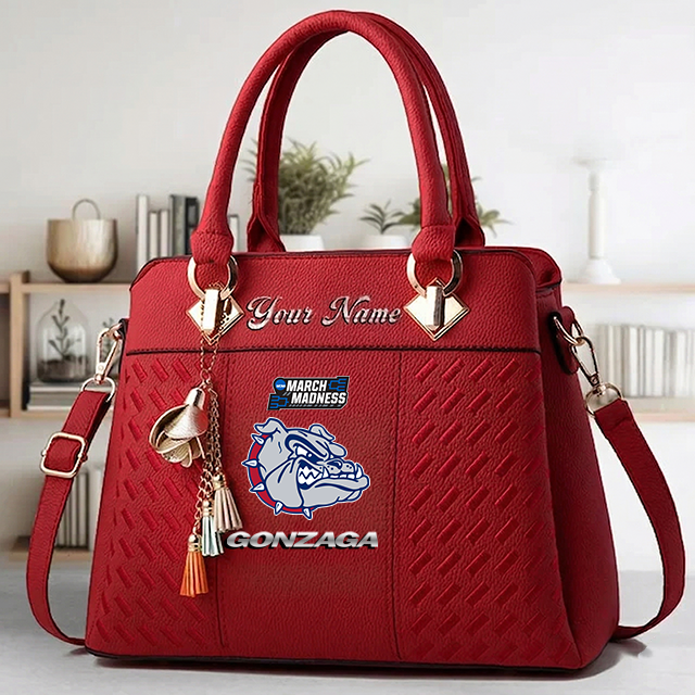 VIRAL EDITON - NEW CUSTOMIZED NCAA MAM27 GOB GO BULLDOGS ZIP HANDBAG MULTICOLOR