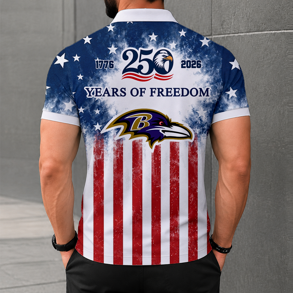 MEGA SALE - NEW CUSTOMIZED NFL28 BTR BALTIMORE RAVENS POLO SHIRT, ZIP POLO SHIRT & T-SHIRTS