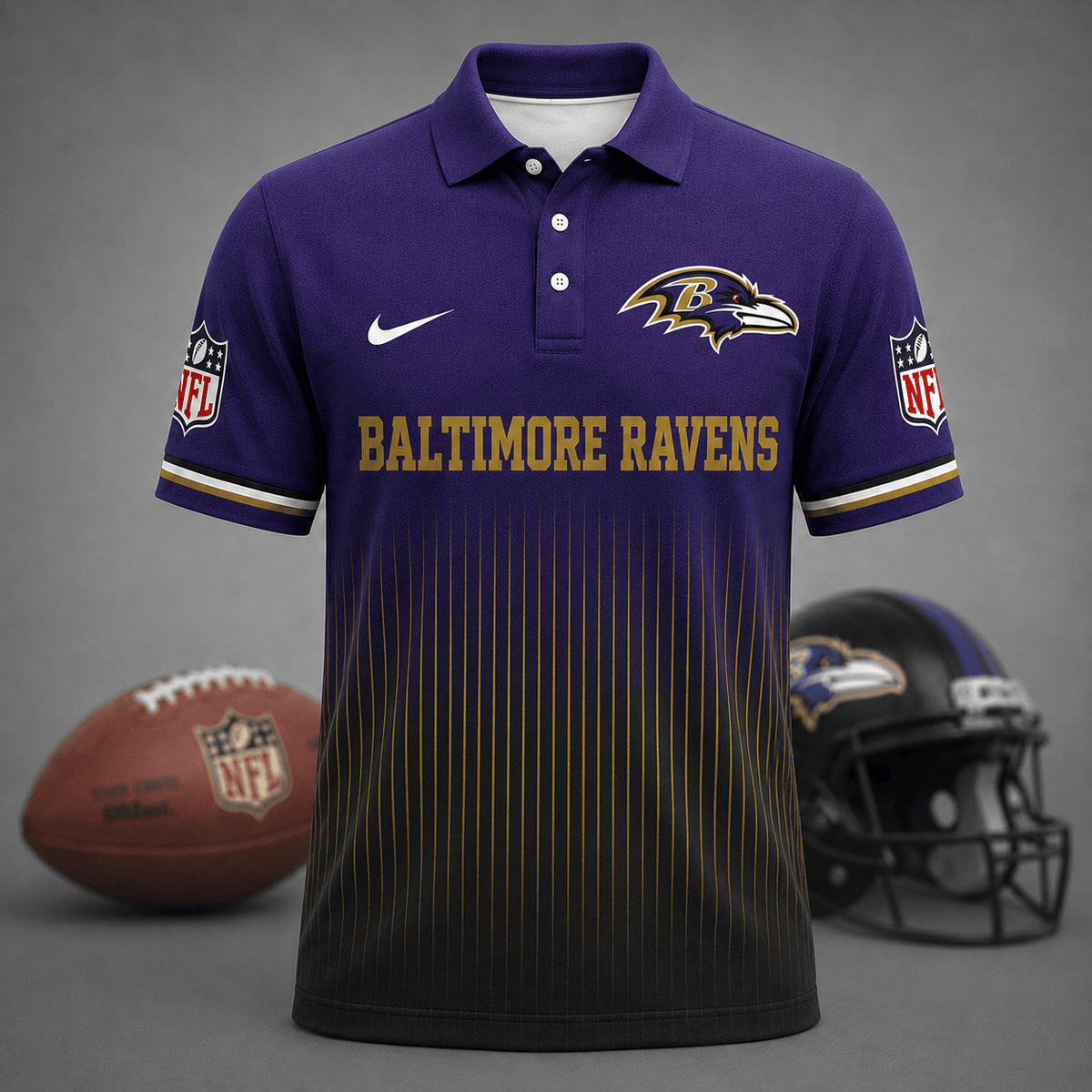 FINAL SALE - NEW CUSTOMIZED NFL28 BTR BALTIMORE RAVENS T-SHIRT, POLO SHIRT, ZIP POLO SHIRT, SWEATSHIRT, HOODIE & ZIP HOODIE