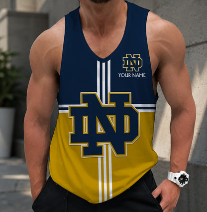 SPECIAL EDITION - NEW CUSTOMIZED NCAA FBS28 NFI NOTRE DAME FIGHTING IRISH UNISEX TANK TOP