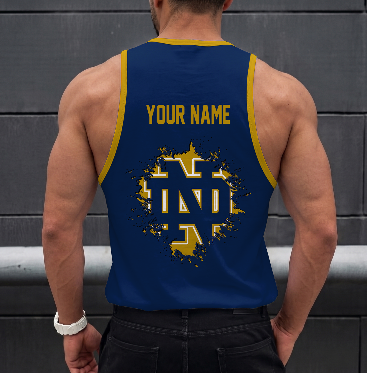 SPECIAL EDITION - NEW CUSTOMIZED NCAA FBS28 NFI NOTRE DAME FIGHTING IRISH UNISEX TANK TOP