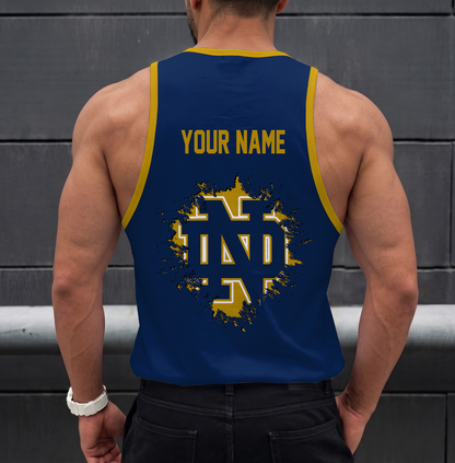SPECIAL EDITION - NEW CUSTOMIZED NCAA FBS28 NFI NOTRE DAME FIGHTING IRISH UNISEX TANK TOP