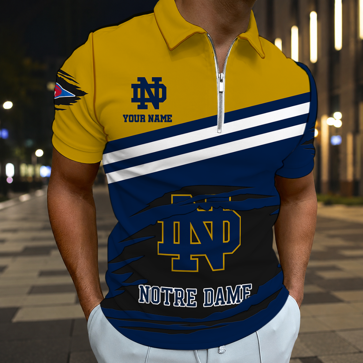 LIMITED EDITION - NEW CUSTOMIZED NCAA FBS28 NFI NOTRE DAME FIGHTING IRISH POLO SHIRT, ZIP POLO SHIRT, HOODIE, ZIP HOODIE, T-SHIRT & SWEATSHIRT