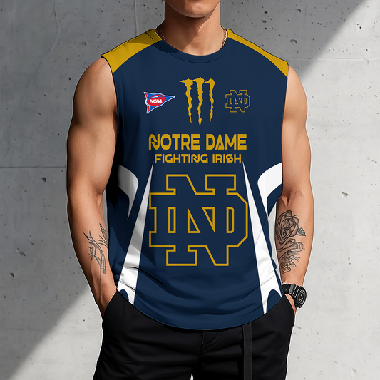 ACTIVE OFFER - NEW CUSTOMIZED | NCAA FBS28 NFI ND FIGHTING IRISH MEN'S GYM SHIRT
