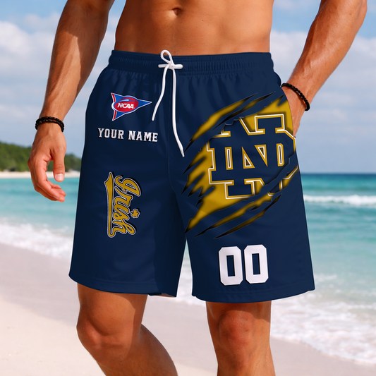 LIMITED DROP - NEW CUSTOMIZED | NCAA FBS28 NFI ND FIGHTING IRISH SHORT PANTS