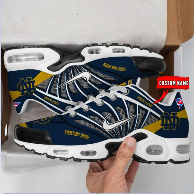 ELITE EDITION - NEW CUSTOMIZED NCAA FBS28 NFI ND FIGHTING IRISH UNISEX AIR MAX PLUS SNEAKERS